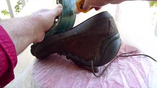 Boot shoe running shoe repair [upl. by Malkin237]