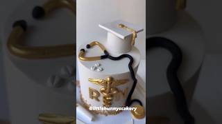 RN Cake Part 5  Decorating a Nurse Grad Cake cakedecorating [upl. by Lienahs]