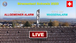 Sirenentest Schweiz 2022  Ankündigung Livestream 020222 [upl. by De]