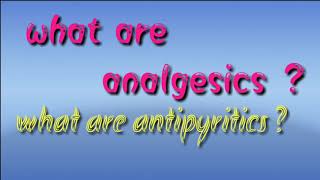 Analgesics and Antipyretics in telugu 👍👍pharma study [upl. by Naujal]