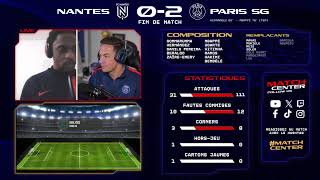 Match Center  FC Nantes vs Paris SaintGermain [upl. by Jepum]