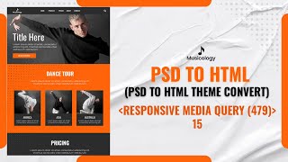 Musicology theme PSD to HTML Convert  Responsive Media Query 320 [upl. by Notgnillew]