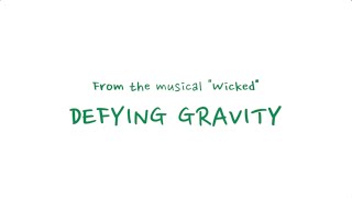 Original Key Instrumental Defying Gravity From the musical quotWickedquot Piano Instrumental [upl. by Airan]