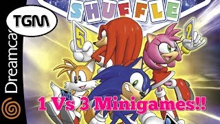 Sonic Shuffle  1 Vs 3 Minigames [upl. by Aissenav]