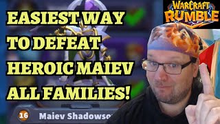 HEROIC Maiev Shadowsong Ashenvale Campaign Guide  Warcraft Rumble [upl. by Yeffej]