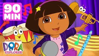 Dora the Explorer Music Marathon 2  90 Minute Compilation  Dora the Explorer [upl. by Shaina49]