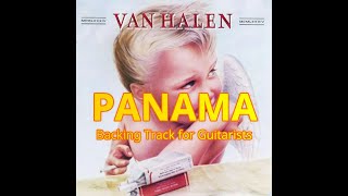 Van Halen  Panama Backing Track for Guitarists Eddie Van Halen [upl. by Yahsan459]