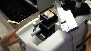 Sliding Microtome cutting [upl. by Aeht667]