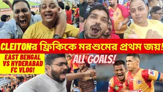 East Bengal vs Hyderabad FC VLOG🔥 Clieotons Amazing Free Kick 🤩 [upl. by Ajtak166]