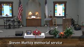 Steven Mattox memorial service [upl. by Yellehs]