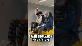 Crash Simulation 7 kmh 45 mph by MrTraffiQ For educational purposes only [upl. by Ahsart179]