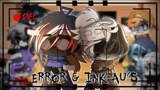 Sans AU’s React Ink amp Error AU’s skit beforehand  Ft Stretch [upl. by Eceinhoj]