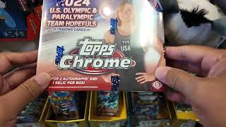 2024 Topps Chrome US Olympic amp Paralympic Team Hopefuls Hobby Box Break [upl. by Kilroy923]