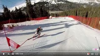 ski giant slalom image training スキー ＧＳＬ イメージ トレーニング 海外の動画 [upl. by Wiltsey]