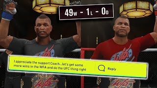 UFC 4 career but we never leave the WFA what happens [upl. by Ronn]