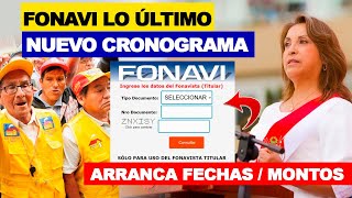 FONAVI DEVOLUCIÓN NUEVO CRONOGRAMA  FECHAS DE PAGO Y MONTOS MES DE AGOSTO HAY NOTICIAS COMUNICADO [upl. by Osmen]