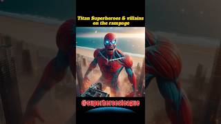 Titan Superhero amp villain on the rampage 💥 Avengers DC Marvel Character shorts marvel viralshorts [upl. by Adnac308]