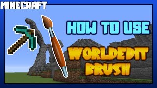 MINECRAFT  How to Use Worldedit Brush [upl. by Jenne]