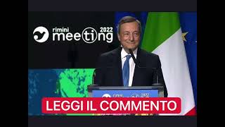 Mario Draghi al Meeting di Rimini 24 agosto 2022 [upl. by Eelyme]