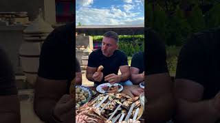 WE COOKED A SHRIMP KEBAB recipe barbecue food [upl. by Mellisent300]