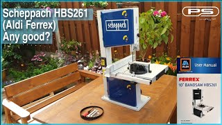 Scheppach HBS261 Aldi Ferrex Budget Bandsaw Review  Unboxing Assembly  Set up for accurate cuts [upl. by Oirelav]