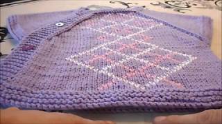 tuto tricot brassière bébé broder [upl. by Ecnar]