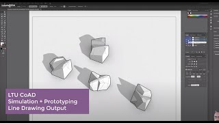 Stereotomic Line Drawing  Rendered Output  tutorial005d [upl. by Derrej]