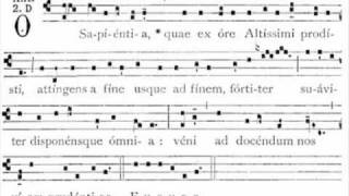 Antifona O Sapientia  gregorian antiphon [upl. by Dleifyar417]