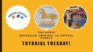 Horse 3D Crystal Puzzle by Bepuzzled Tutorial [upl. by Knox]