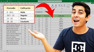 🟢Función SI con RANGOS de VALORES en Excel 4 condiciones entre dos valores [upl. by Enelie]