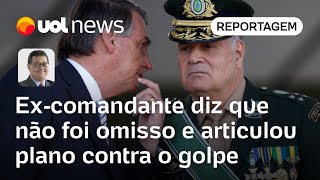 Excomandante do Exército diz que não foi omisso e articulou plano contra o golpe  Tales Faria [upl. by Yrad724]