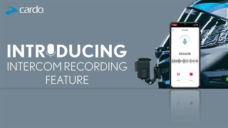 CardoRecord  Intercom Recording Feature [upl. by Swirsky]