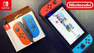 Trying New Neon Red Blue JoyCons and Protective Case  Nintendo Switch [upl. by Hedwiga]