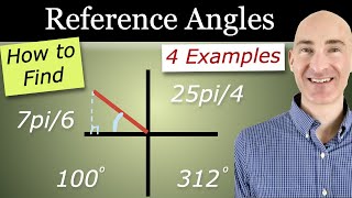 Reference Angles How to Find in Radians and Degrees [upl. by Pitzer338]