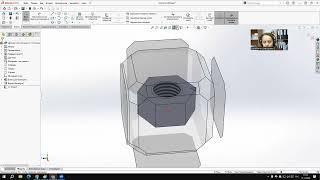 SolidWorks Гайка М8х1  3 исполнения с помощью конфигураций [upl. by Revned]