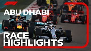 2019 Abu Dhabi Grand Prix Race Highlights [upl. by Eeldarb150]