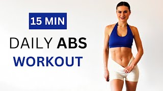 15 MIN DAILY ABS WORKOUT  Home Workout  No Equipment No Repeat [upl. by Lemkul]