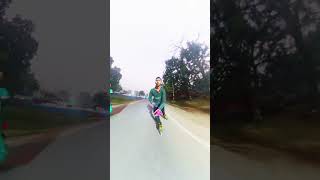 skating funny skater automobile stunt girls revenge crazygirl rollerskating [upl. by Elamrej]