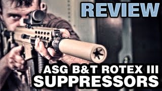 ASG BampT Rotex III Airsoft Suppressor Silencer  EpicAirsoftHD Review [upl. by Boyes226]