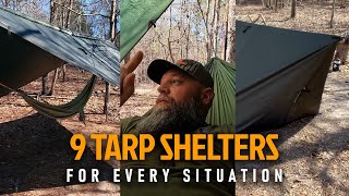 9 Tarp Shelters for Every Situation  DD Hammocks 3x3 Tarp [upl. by Luis]