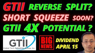 GTII Stock🔥🔥Short Squeeze 110 Dividend April 15 Big Short Volume GTII Stock News Update Today [upl. by Drofniw828]