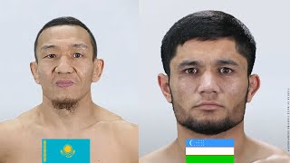 OZBEK VA QOZOQ DAXSHAT JANG BOLDI LAZIZKHON UZBEKOV VS BAGYLAN ZHAKANSHA [upl. by Nnylyma]