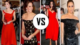 Kate Middleton Vs Meghan Markle  Fashions  2017 [upl. by Dyob203]