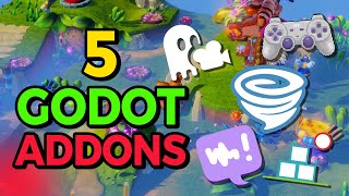 The 5 MUST Have ADDONS for Godot 4 [upl. by Nylqcaj412]