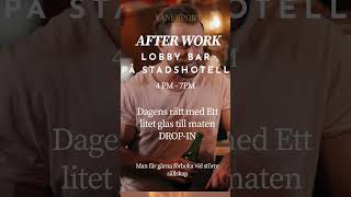 AFTER WORK AT STADSHOTELL IN MARIESTAD mariestad [upl. by Kary]