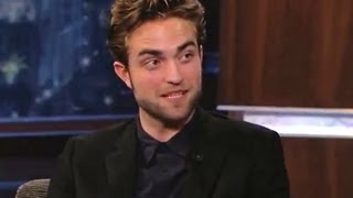 Robert Pattinson Drunk on Jimmy Kimmel Live Twilight Breaking Dawn 2 Interview [upl. by Benedict]