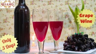 Grape wine recipe malayalamInstant grape wine recipeWine Recipe in MELampMEL KITCHEN [upl. by Aloiv373]