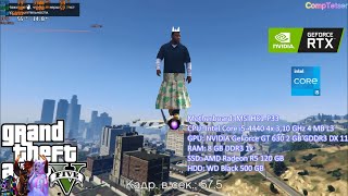 GTA 5 на i5 4440 GT 630 2G 8 GB DDR3 1x  Benchmark test [upl. by Ardnohsal584]