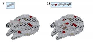 MOC Millennium Falcon Mini Star Wars Ship 188 Parts [upl. by Oecam]