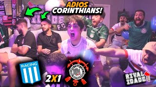 React Racing 2x1 Corinthians  Melhores momentos  Gols  Reacciones Sulamericana [upl. by Nnyleuqaj246]